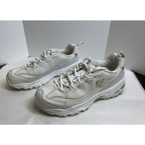 Skechers Womens Sport D'Lites White Training Running Shoes SN11931 Size 8